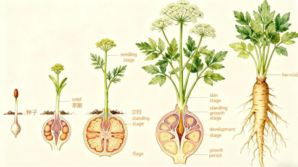 Ginseng and other medicinal uses, and other Aromatic Crops Application Guidelines by Growth Stage