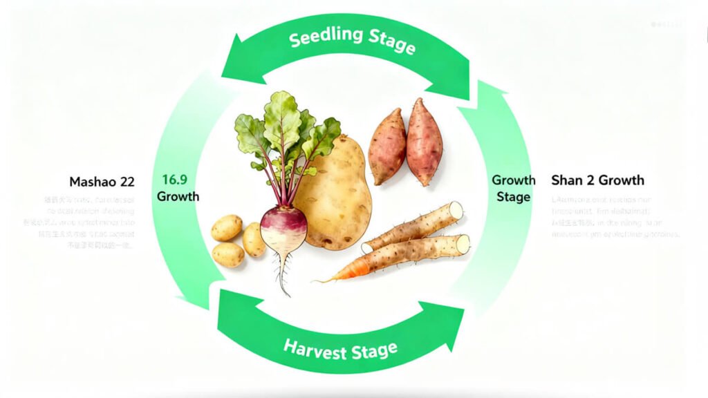 Root & Tuber Food Crops Application Guidelines by Growth Stage