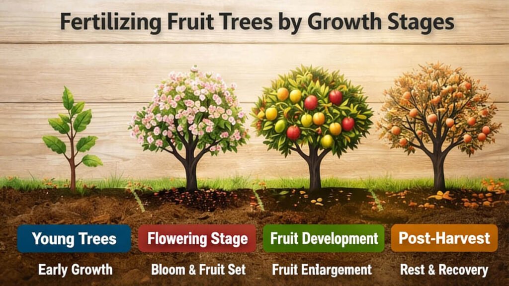 Fertilizing Fruit Trees by Growth Sages