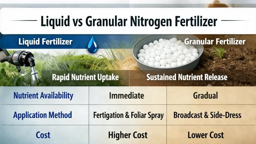 Liquid vs Granular Nitrogen Fertilizer