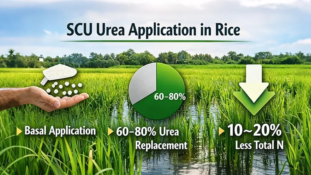 SCU Urea Application in Rice