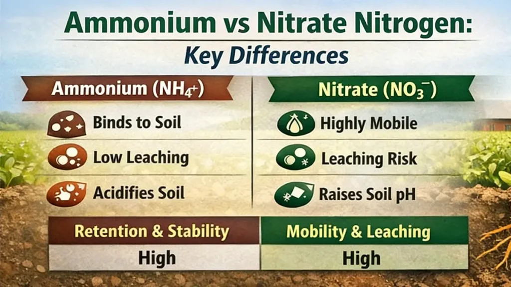 Ammonium Vs Nitrate Nitrogen Key Differences
