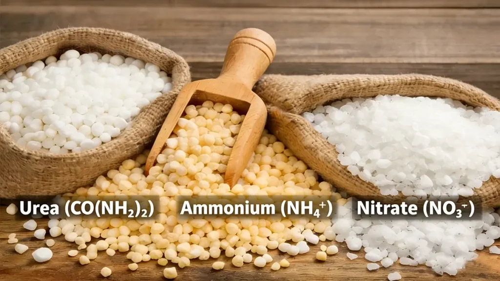 Main Nitrogen Forms and Fertilizer Types