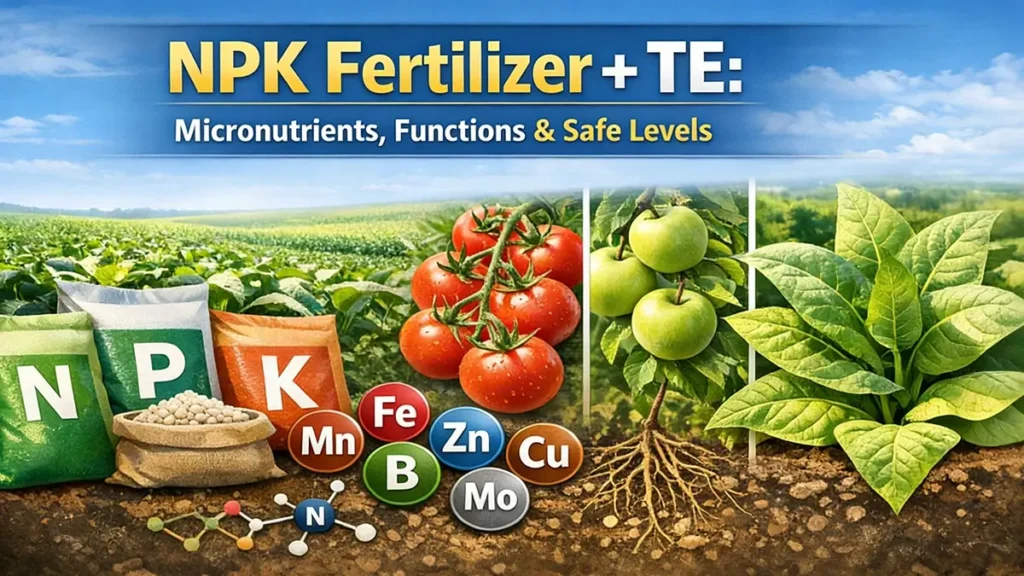 NPK Fertilizer + TE Micronutrients Types