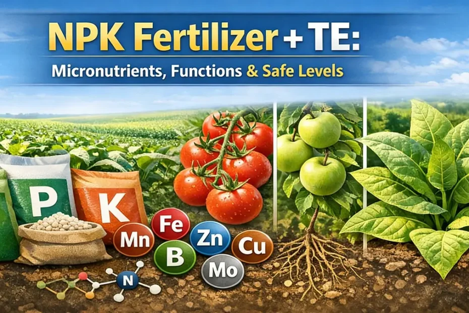 NPK Fertilizer + TE Micronutrients Types