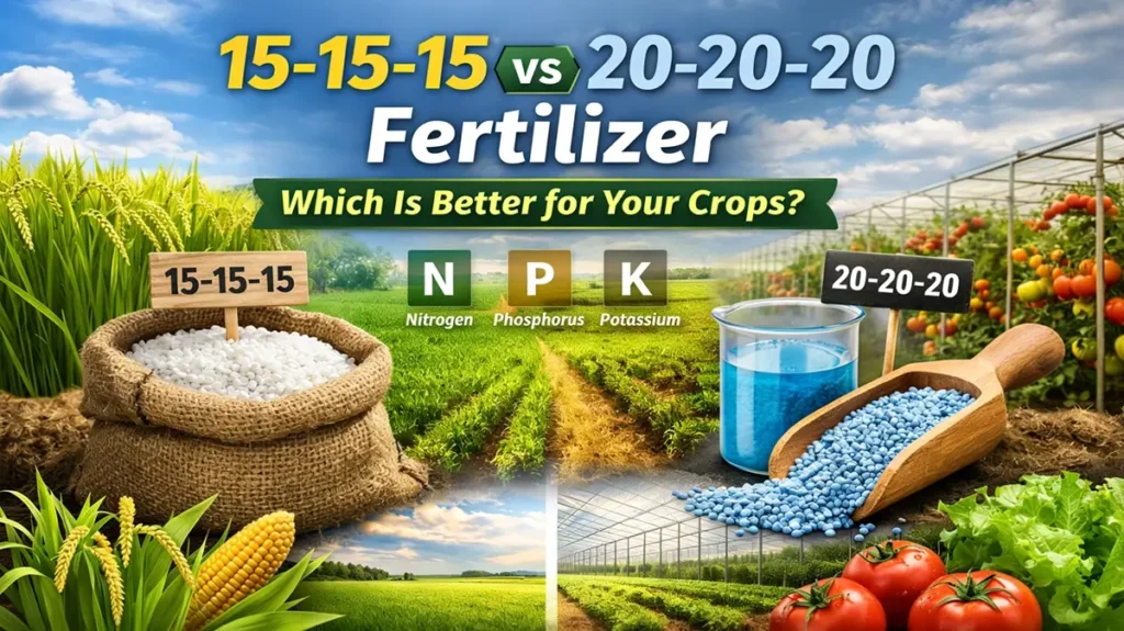 15-15-15 vs 20-20-20 Fertilizer Which is Better for your Crops