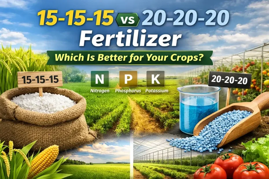 15-15-15 vs 20-20-20 Fertilizer Which is Better for your Crops