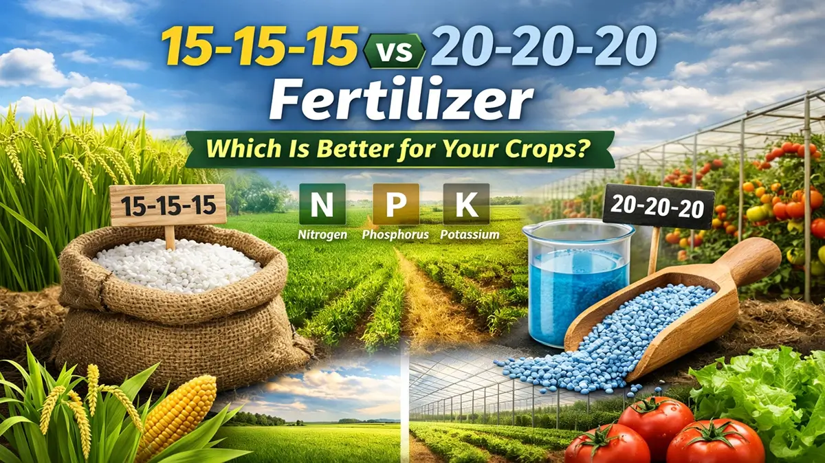 15-15-15 vs 20-20-20 Fertilizer Which is Better for your Crops