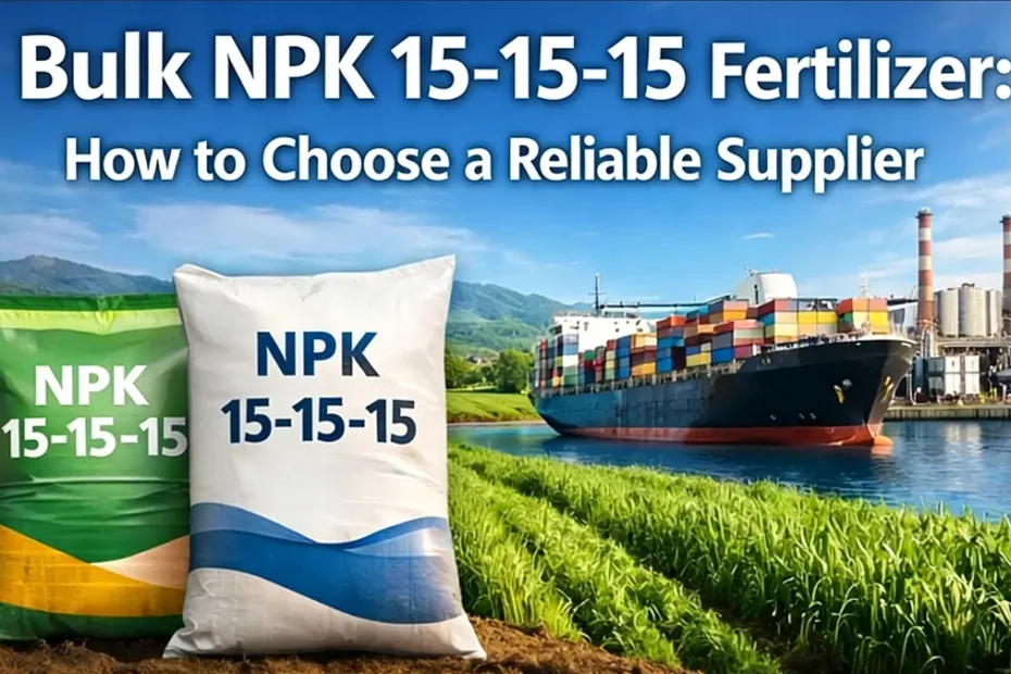 Bulk NPK 15-15-15 Fertilizer How to Choose a Reliable Supplier