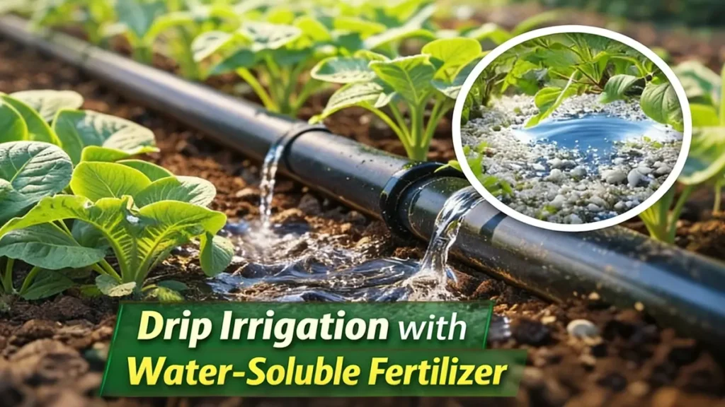Drip Irrigation with Water-soluble Fertilizer