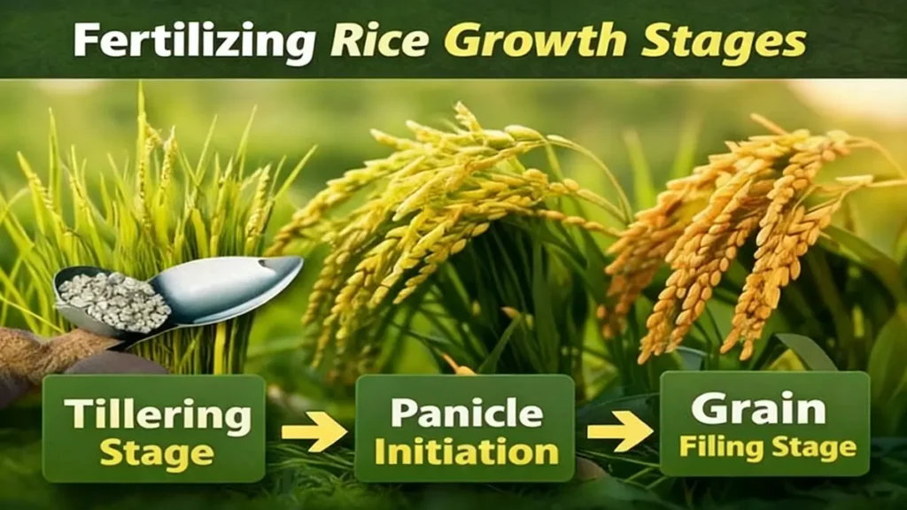 Fertilizing Rice Growth Stages