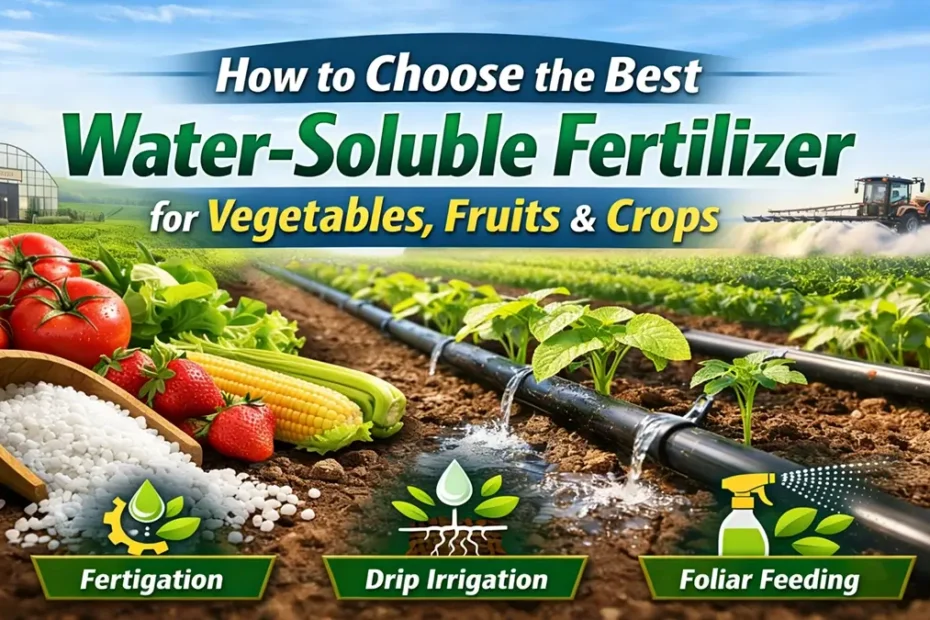 How to Choose the Best Water-Soluble Fertilizer for Vegetables, Fruits & Crops