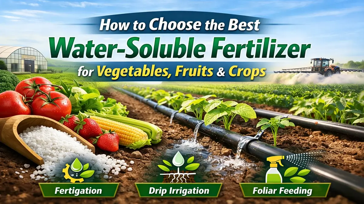 How to Choose the Best Water-Soluble Fertilizer for Vegetables, Fruits & Crops