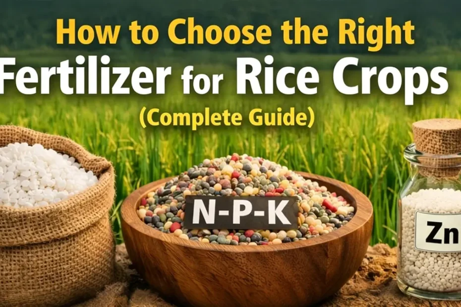 How to Choose the Right Fertilizer for Rice Crops