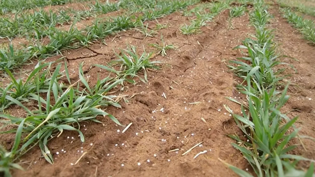 applying ammonium sulfate fertilizer to rice wheat and corn crops