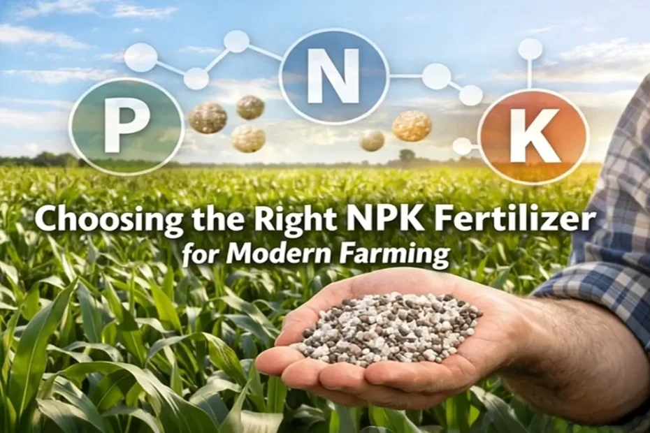 choosing the right NPK fertilizer for modern farming and crop nutrition management