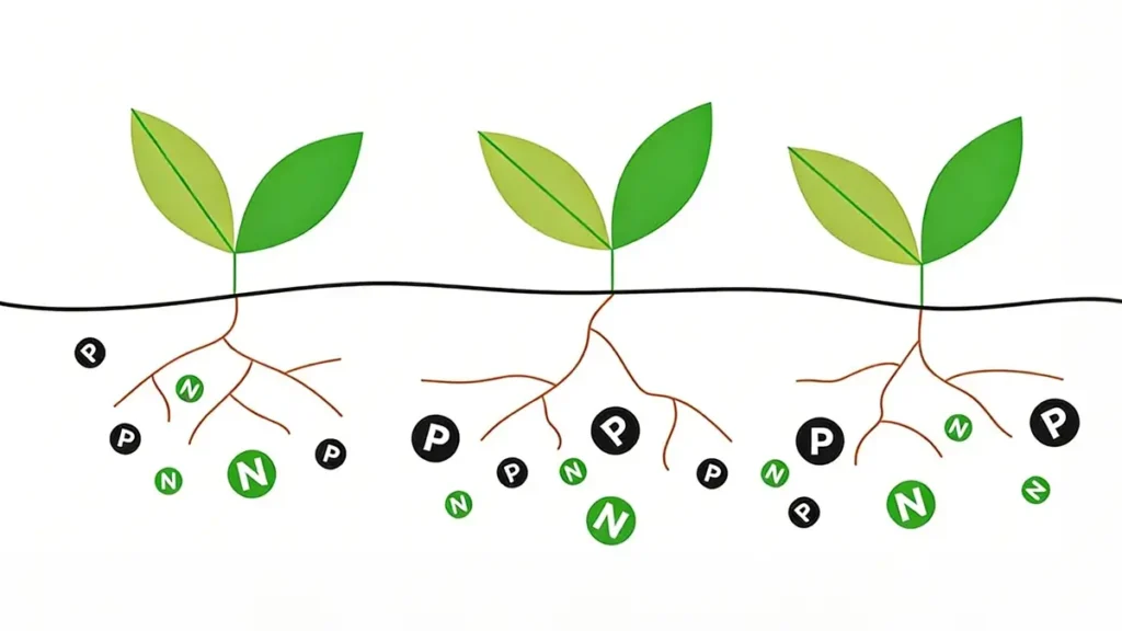nitrogen and sulfur nutrient absorption from ammonium sulfate fertilizer in soil