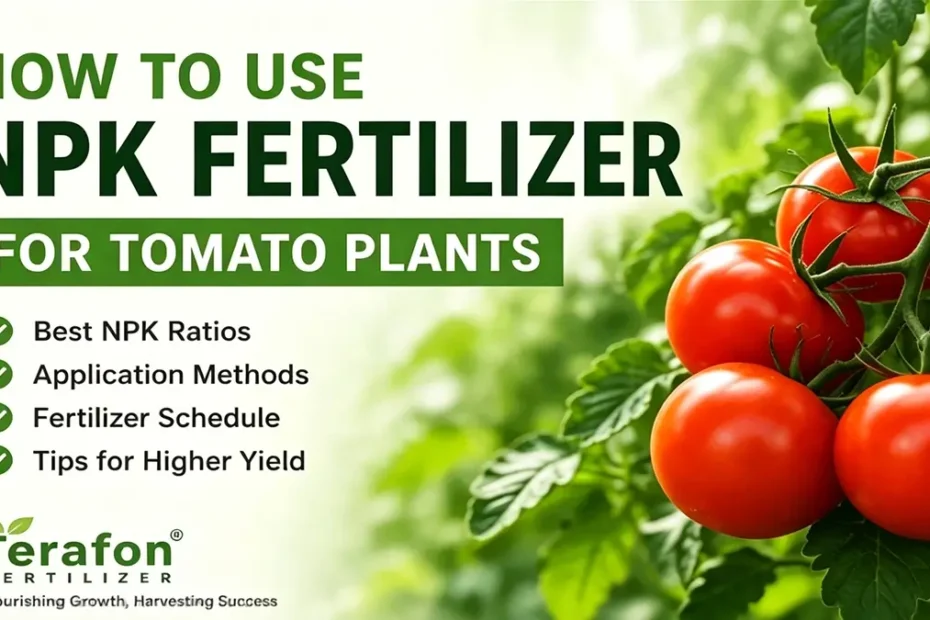 How to use NPK fertilizer for tomato plants to improve growth and increase tomato yield