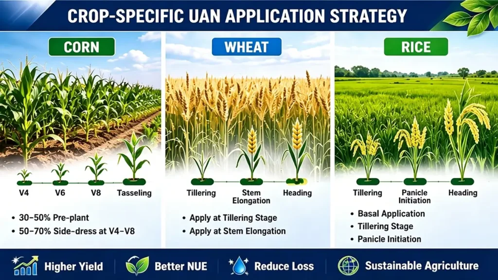 Crop-Specific UAN Fertilizer Application Strategy