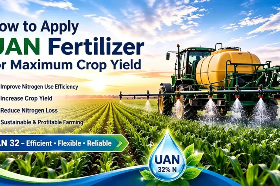 UAN fertilizer application guide for maximum crop yield in precision agriculture