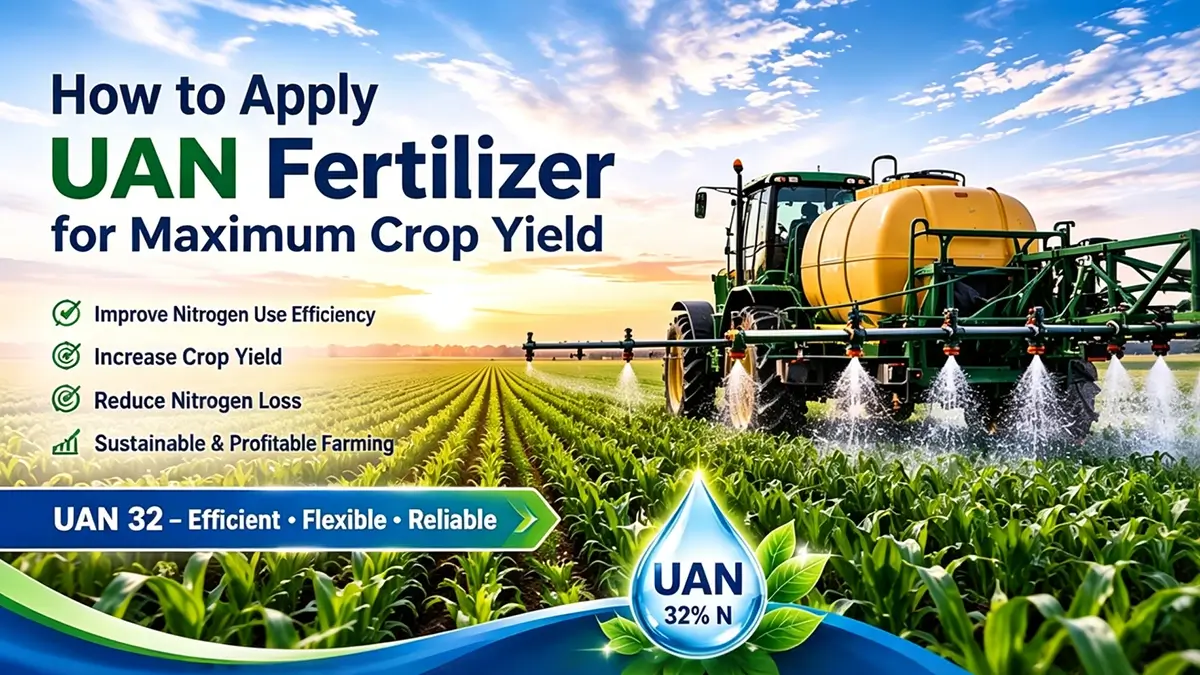UAN fertilizer application guide for maximum crop yield in precision agriculture