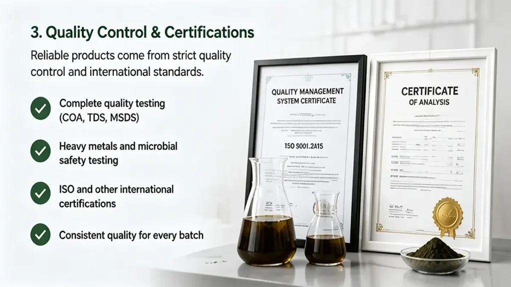 OEM and private label seaweed fertilizer solutions with customized formulations and packaging for global agricultural brands.